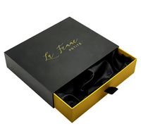 Boîte cadeau de luxe avec tiroir coulissant, doublure en satin, design personnalisé, pour chaussures, foulards, accessoires capillaires et produits de soin