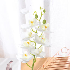 O-X5551 도매 홈 웨딩 장식 난초 식물 인공 나비 꽃 핑크 화이트 난초 꽃 인공 홈 난초 - Product Image 5