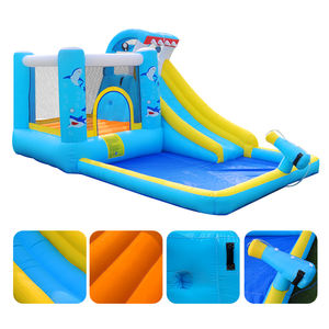 Petit lit de saut monstre extérieur Divertissement <span class=keywords><strong>garde</strong></span> du <span class=keywords><strong>corps</strong></span> aérien avec petit toboggan gonflable Trampoline matelas château enfants - Product Image 4