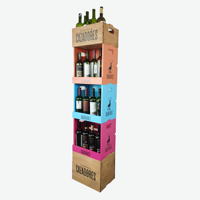 Étagère à vin en bois sur mesure casier à whisky présentoir à bouteilles de magasin d'alcool étagères avec comptoir de boutique