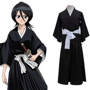 Ensembles d'uniformes Kimono Rukia Kuchiki pour l'école, Veste et Manteau de Cosplay Anime TV de Noël, Costumes Unisexe Adulte en Polyester à Impression Numérique - Product Image 1