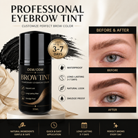 Teinture pour sourcils au henné, gel teinté waterproof, vegan, pour coiffage des sourcils, marque privée