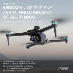 Beast SG603 Max Drones GPS 5G WiFi FPV with 4.5inch Touchable LCD Screen Controller HD Dual <b>Camera</b> <b>Gimbal</b> Obstacle Avoidance - Product Image 1