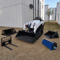 Accessoires pour chargeuse compacte, godet de 0,19 m³, 15,2-17,1 kW, 3 cylindres, EPA EURO5, réservoir de carburant de 40 L