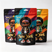 Sachets Doypack refermables en Mylar avec logo personnalisé imprimé pour l'emballage alimentaire, le stockage de snacks et les marques de petites entreprises