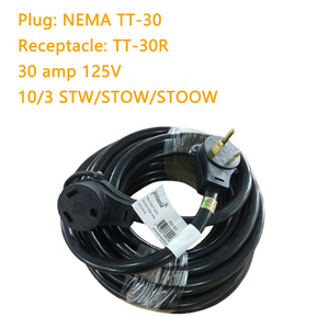 25/50/100ft PVC RV dây 25ft STW 10/3 Heavy Duty RV 30A NEMA TT-30 dây mở rộng - Product Image 2