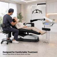 Fauteuil dentaire Sidebox Free Implant S2-IMPLANT PLUS certifié CE, ergonomique, électrique, à quatre poignées, gain de place, vente en gros