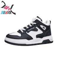 Chaussures de sport montantes pour hommes, décontractées, résistantes à l'usure, légères, à semelle épaisse, avec doublure en maille respirante pour le printemps, l'été et l'automne