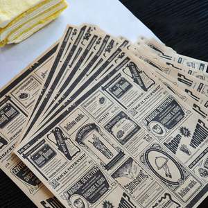 12X12 INCH PE Coated <b>Paper</b> <b>Food</b> <b>Wrapping</b> <b>Paper</b> Used for Sandwich Hamburger Fried Chicken - Product Image 4