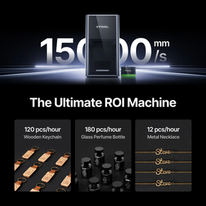 Xtool เครื่องแกะสลักเลเซอร์แบบคู่ไดโอด Mopa 40W 60W อัลตร้า <span class=keywords><strong>F2</strong></span> 220x220มม. พื้นที่ทำงานเครื่องแกะสลักสีโลหะความเร็วสูง - Product Image 5