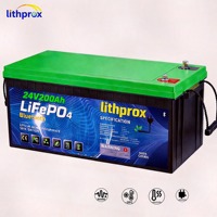 Batería de Litio LiFePO4 de 25.6V 200AH 5KW, Grado A, para Almacenamiento Doméstico, con BMS Inteligente, RS485, Conector Anderson, Más de 6000 Ciclos, Certificaciones CE, RoHS, IP67, OEM, ODM