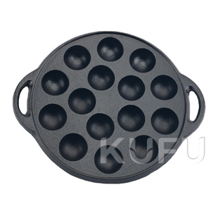 Poêles à crêpes en fonte pour Poffertjes, Takoyaki, Kanom Krok, design classique et écologique - Product Image 2