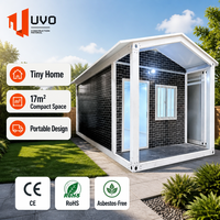 Maison modulaire UVO de 17 m², maison préfabriquée en forme de A, conteneur en kit |   Cabane de villégiature portable, bureau, studio, villa, hôtel