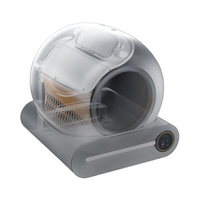 Vente en gros d'usine App Control 65l Toilette intelligente pour chat de grande capacité Litière pour chat électrique automatique intelligente autonettoyante