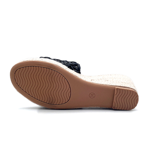 <span class=keywords><strong>Chaussures</strong></span> décontractées pour femmes personnalisées avec logo et marque, vente en gros, sandales <span class=keywords><strong>noires</strong></span> à talons hauts pour femmes, design occidental, sandales pour femmes - Product Image 6