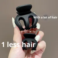Pince à cheveux pour enfants 2024 nouveau Style haute queue de cheval fixateur épingle à cheveux citrouille pince 5cm en plastique petit accessoire de cheveux
