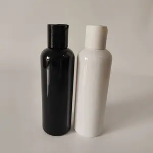 Индивидуальный дизайн черный белый пластиковый диск топ серебряный колпачок шампунь и Кондиционер бутылки для ванной