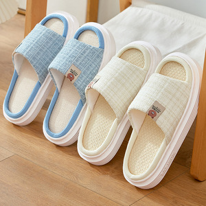 Nuovo Design notte sonno comodi casa pantofole peluche animali portano coloratissime pantofole di lino per le donne e l'uomo - Product Image 2