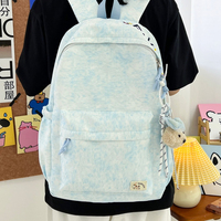 Sac à dos de voyage léger et polyvalent pour femmes et hommes, sac d'école confortable pour les trajets quotidiens avec pendentif ours en peluche