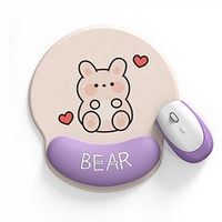 Support de poignet en silicone pour souris et clavier, avec sangle de maintien, motif dessin animé, cadeau mignon, vente en gros