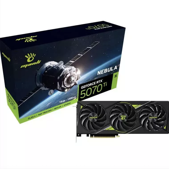 Manli GeForce RTX 5080 16GB GDDR7 New PCI 5.0 Video Memory Graphics Card DP Output 256-Bit for Workstation Graphics Card