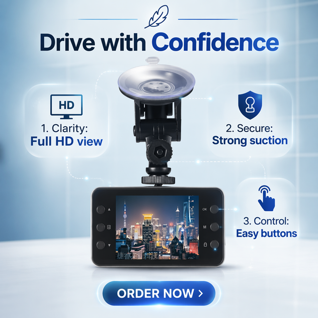K6000 Dash Cam 140A° Angle IPS Screen 1080p HD Night Vision G-Sensor 1 Year Warranty Video Recorder Waterproof for Single