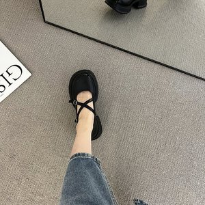 Scarpe Mary Jane da <span class=keywords><strong>Donna</strong></span>, Stile Giapponese alla Moda, <span class=keywords><strong>Tacco</strong></span> Spesso, Scarpe da Campus per Studentesse, in Pelle PU con Cinturino alla Caviglia, Casual ed Eleganti - Product Image 4