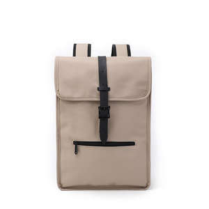 レザーノートパソコンバックパック防水ビジネススクールトラベルバッグ大容量カジュアル女性用 - Product Image 1