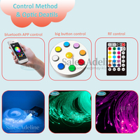 Ensemble de canapé à bulles sensorielles Snoezelen avec éclairage à fibres optiques, plateforme carrée, équipement multisensoriel LED pour salle sensorielle