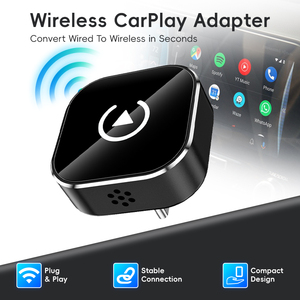 Type-<b>C</b> Port 2 in 1 Wireless CarPlay Android Auto <b>Adapter</b> <b>Plug</b> & Play Wired to Wireless Dongle Auto Connect - Product Image 1