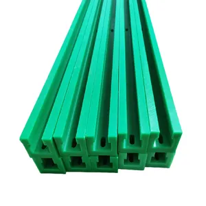 Customize various types of green waterproof UHMWPE linear guides custom plastic parts