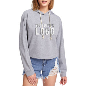 Sweat à capuche décontracté pour femme, style yoga et sport, personnalisable, en coton, couleur unie, grande taille - Product Image 3