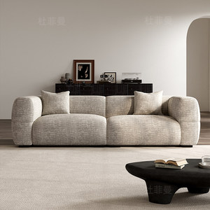 Sofá Individual de Terciopelo Chenille Estilo Nórdico, Subvencionado por el Gobierno, para Espacios Pequeños/Grandes, Color Crema y Blanco, para Sala de Estar - Product Image 2