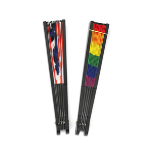 Ventaglio Pieghevole Luminoso Arcobaleno Nuovo Design 2026 in ABS + Tessuto, Alimentato a Batteria per Night Club e Pub SHH - Product Image 4