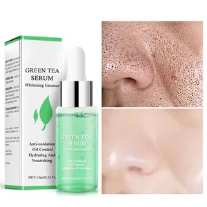 Green Tea Oil Control Pore Shrink Skin Care Korean Cosmetics Whitening Remove Dark Spots Improve Acne Blackheads Face Serum