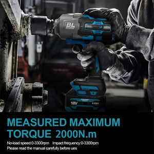 Llave de <span class=keywords><strong>Impacto</strong></span> Inalámbrica de 2000 Nm para Reparación de Automóviles <span class=keywords><strong>Pistola</strong></span> sin Escobillas de Alto Torque de <span class=keywords><strong>3</strong></span>/<span class=keywords><strong>4</strong></span> de Pulgada Compatible con Batería MKT Herramienta Eléctrica - Product Image 3