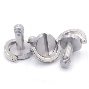 Fabrication de vis vis personnalisées en acier inoxydable <span class=keywords><strong>aluminium</strong></span> M6 D-Type vis de trépied vis de caméra pour caméras et caméras vidéo - Product Image 1