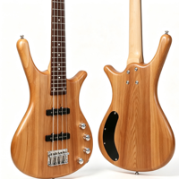 China Hot Selling Professional Musical Instruments High Quality 4 Strings 2 Single Pickup Electric Bass Guitar