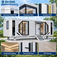 Cabine de couchage portable SA50 au design européen pour hôtels et bureaux, aménagement intérieur complet en polycarbonate et aluminium
