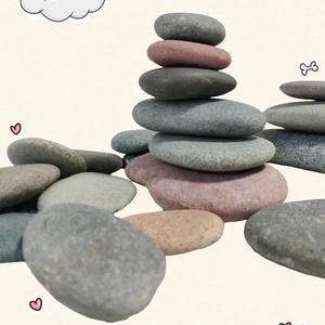 Guijarros artísticos de piedra oblata Natural para decoración de pared interior, pecera, acuarios, paisaje de jardín, pintura artística, tipo adoquín - Product Image 2