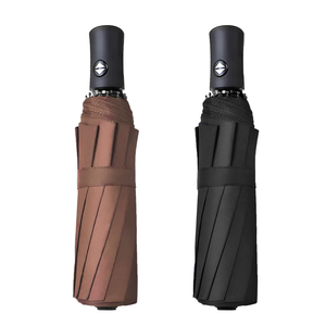 Wholesale Custom Logo Printed 3-Fold Automatic UV Sun Parasol High Wind Resistant Rain Umbrella Promotional Item