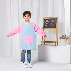 Tablier à manches longues pour enfants, imperméable, pour la <span class=keywords><strong>peinture</strong></span> et la protection contre la fumée, type <span class=keywords><strong>blouse</strong></span> de protection pour enfants avec manches - Product Image 3