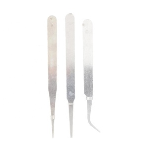 <span class=keywords><strong>Pinzas</strong></span> de acero inoxidable antiácido, Punta curvada recta para <span class=keywords><strong>manicura</strong></span> - Product Image 5