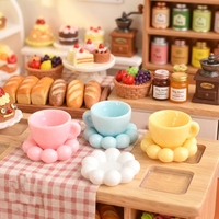 Breloques en résine en forme de mini nuages de 26 mm et tasses à thé pour figurines miniatures DIY, accessoires faits main pour colle crème