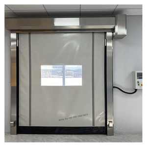 Puerta Rápida de PVC Autorreparable para Almacén, Puerta Enrollable Automática de Alta Velocidad Tipo Cremallera - Product Image 1