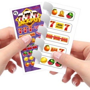 Impresión Digital en Stock, Entrega Rápida, 1 Oportunidad de Ganar, Boletos de Lotería con Sistema de Desgarrar - Product Image 1