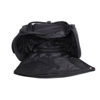 Sac de voyage personnalisé noir en tissu Oxford 36-55L, imperméable, léger, avec fermeture éclair, motif lettres, sac à roulettes
