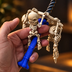 Custom 3D Printed Fidget Toy, Spinning Magic <b>Skull</b> Wand, Stress Relief <b>Gift</b> for Office & Study, Fun Creative Present - Product Image 2