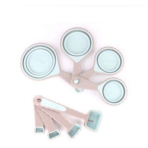 ชุดถ้วยตวงและช้อนตวงซิลิโคนพับได้ 8 ชิ้น ขายดีที่สุด - Product Image 1