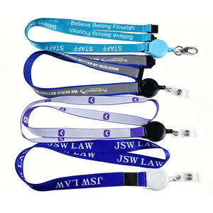 Retractable Badge Reel <b>Lanyard</b> Keychain ID Name Office Badge Holder Conference Card <b>Key</b> Reel Roller Clip <b>Lanyards</b> - Product Image 1